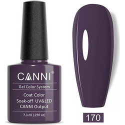 Canni 170 Black Rose Ημιμόνιμο Βερνίκι Νυχιών 7.3ml