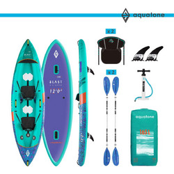 Aquatone Blast Recreational TK-200 Φουσκωτό Kayak 2 Ατόμων Μωβ Τιρκουάζ
