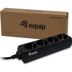Equip Πολύμπριζο για UPS 4 θέσεων IEC 320, 1,80m Μαύρο (333281)