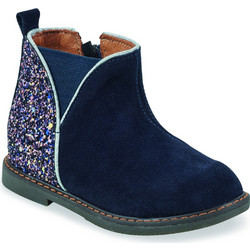 GBB Lanette Παιδικά Μποτάκια Μπλε Suede Chelsea με Φερμουάρ AI301-42