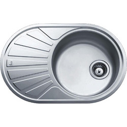 Teka DR-77 1C 1E Ένθετος Νεροχύτης Οβάλ Inox Αντιστρεφόμενος 77x50cm