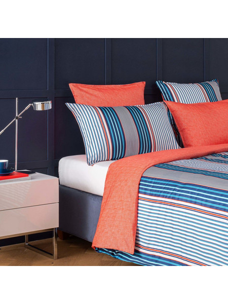 Παπλωματοθήκη King Size Tommy Hilfiger Montauk Κοραλί 260x240