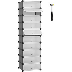 Songmics Παπουτσοθήκη Πλαστική LPC010G01 40x30x17cm