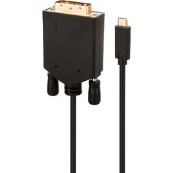 POWERTECH καλώδιο USB-C σε DVI CAB-UC050, 1080p/60Hz, 2m, μαύρο