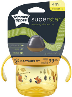 Tommee Tippee Εκπαιδευτικό Κύπελλο με Λαβές Sippee Yellow 190ml