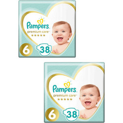 Pampers Premium Care Πάνες No6 13+kg 76τμχ