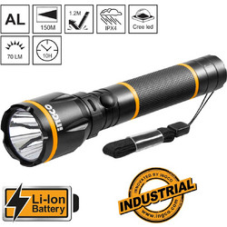 Ingco HCFL186503 Επαναφορτιζόμενος Φακός Led 450lm