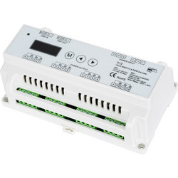 GLOBOSTAR(R) 71449 SKYDANCE D12 PRISM DIN Rail Dimmer + RGB Controller / Decoder 12CH DC 12-24V 60A 1440W Max IP20 - DMX512/RDM + 500-32000Hz PWM + Linear/Logarithmic Dimming Curve + Stand-alone Mode