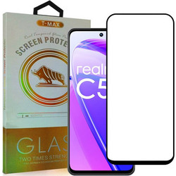 T-Max Premium 3D Tempered Glass Full Glue Fluid Despensing - Αντιχαρακτικό Γυαλί Οθόνης Realme C55 - Black (5206015070341)