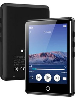 Ruizu M6 MP3 Player 8GB με Οθόνη Αφής 2.8" με Bluetooth & Ραδιόφωνο Μαύρο