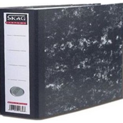 Q-CONNECT Κλασέρ Q-CONNECT 8-20 για Χαρτί Α5, Μαύρο Marble (1τμχ) Q-CONNECT8-20 Marble