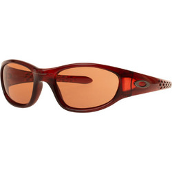 Oakley 4222 Red Ανδρικά Γυαλιά Ηλίου Ορθογώνια Κοκάλινα Καφέ με Καφέ Polarized Φακό