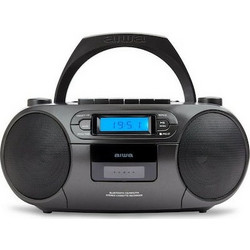 Aiwa BBTC-550 Φορητό Ράδιο CD Player με Bluetooth / USB / Κασετόφωνο / MP3 Μαύρο