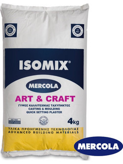 Mercola Isomix Art & Craft Γύψος καλλιτεχνίας ταχείας πήξεως 4kg