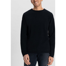 DSTREZZED Newman Heavy Slub Jersey μπλουζα λαιμοκοψη μαυρο 100% Βαμβάκι κανονικη γραμμη