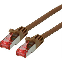 Roline S/FTP Cat.6 Καλώδιο Δικτύου Ethernet 2m Brown