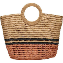 Only Straw Ψάθινη Τσάντα Θαλάσσης Χειρός Μπεζ 15293175-C-195505