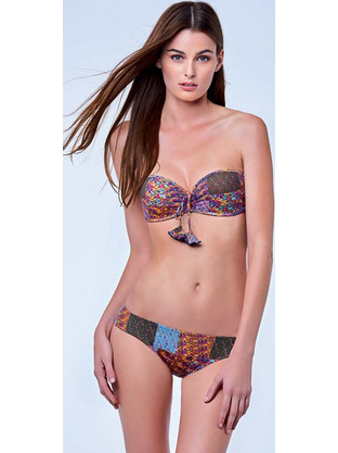 Lida Bikini Set Strapless Πολύχρωμο 9-0707