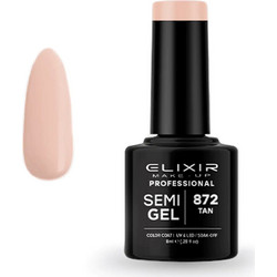 Elixir Semigel 872 Tan Ημιμόνιμο Βερνίκι Νυχιών 8ml