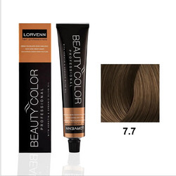 Lorvenn Beauty Color 7.7 Καφέ Ολέ Μόνιμη Βαφή Μαλλιών 70ml