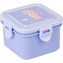 Saro Sea Friends Πλαστικό Παιδικό Δοχείο Φαγητού Λιλά 280ml