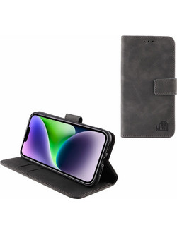 Lime Θηκη Iphone 14 Plus 6.7'' Essential Magnet Book Stand Clip GREY