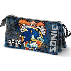 Karactermania Sonic The Hedgehog Checkpoint Κασετίνα με 3 Θήκες Πολύχρωμη 05425
