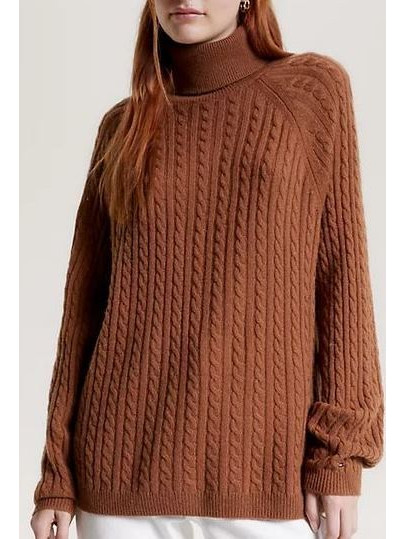 TOMMY HILFIGER WOMAN SOFT WOOL ROLL NECK RELAXED...