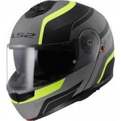 LS2 FF908 Strobe II Monza Matt Black Yellow Grey Κράνος Μηχανής Flip-Up