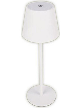 LED πορτατίφ PC επαναφορτιζόμενο CCT 3W USB 5VDC σε λευκό χρώμα IP44