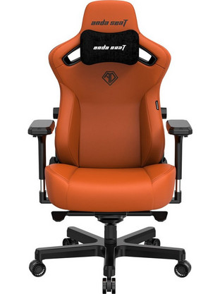 Anda Seat Kaiser 3 Large Καρέκλα Gaming Δερματίνης με Ρυθμιζόμενα Μπράτσα Πορτοκαλί