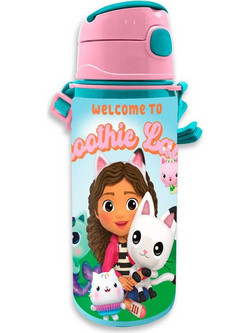 Kids Licensing Gabby Παιδικό Μπουκάλι Μπλε Ροζ 600ml