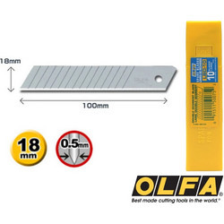Olfa LBD-10 Ανταλλακτικές λάμες 18mm με 14 σπασίματα 10τεμ
