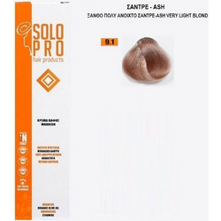 Solo Pro 9.1 Ξανθό Πολύ Ανοιχτό Σαντρέ Μόνιμη Βαφή Μαλλιών 100ml