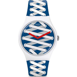 Swatch Con-Tro-Verse Ανδρικό Ρολόι με Μπλε Καουτσούκ Λουράκι SUOW143