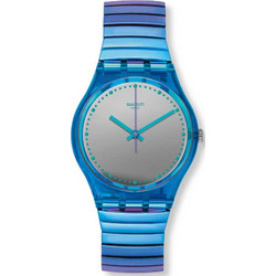 Swatch Flexicold Ανδρικό Ρολόι με Μπλε Μεταλλικό Μπρασελέ GL117B