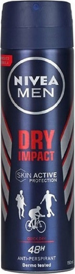 Αποσμητικό Nivea Dry Impact Plus Ανδρικό Αποσμητικό Spray 48h 150ml
