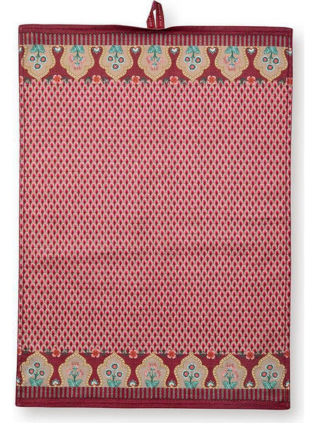 Πετσέτα Κουζίνας 50x70cm Pip Studio - Flower Festival Scallop Dark Pink