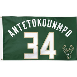 Wincraft Nba Flg 3X5 Dlx Ante/Bucks 39842321 BUCKS/ANTE