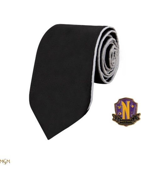 Wednesday Woven Necktie Nevermore Deluxe Edition - CR1170
