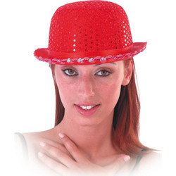 Αποκριάτικο Αξεσουάρ Καπέλο Σαρλω Κόκκινο