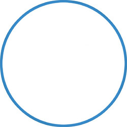 AMILA Χούλα-Χουπ 76cm - Φ18mm - 185gr, Μπλε (48160)