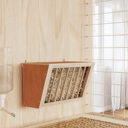vidaXL Ταΐστρα Κουνελιών 37x18,5x23 εκ. από Μασίφ Ξύλο Ελάτης 172424