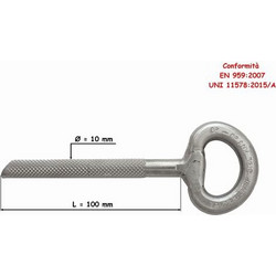 Raumer O 10x100 Ανοξείδωτο Χημικό Βίσμα Radius O10x100