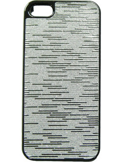 VOLTE-TEL JEWEL ΘΗΚΗ IPHONE SE/5S/5 FACEPLATE V073 WHITE-SILVER