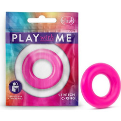Blush Play With Me Stretch Ελαστικό Δαχτυλίδι Πέους Ροζ