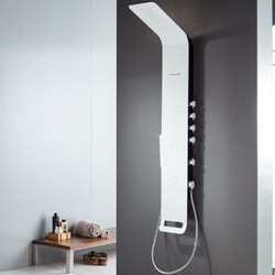 Στήλη Ντους Υδρομασάζ ASTREA-300 White Matt 140εκ. Icos