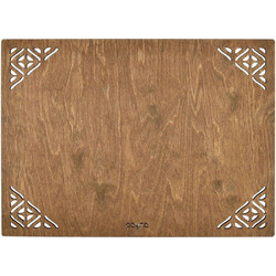 Σουπλά Corpat (Σετ 4Τμχ) 790PYN1106 33x45cm Walnut Hermia Ξύλο