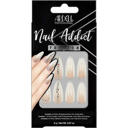 Ardell Nail Addict Nude Light Crystal Tips Νυχιών 24τμχ