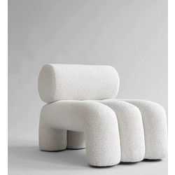 Πολυθρόνα Foku Chair Boucle Off White Μπουκλέ L92xW60xH70 cm 101 COPENHAGEN